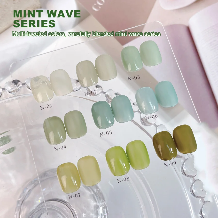 

12ml Green Nail Art Gel Sweet Summer Color Nail Polish Gel Semi Permanent Manicure Nail Polish UV Soak Off Gel Varnishes
