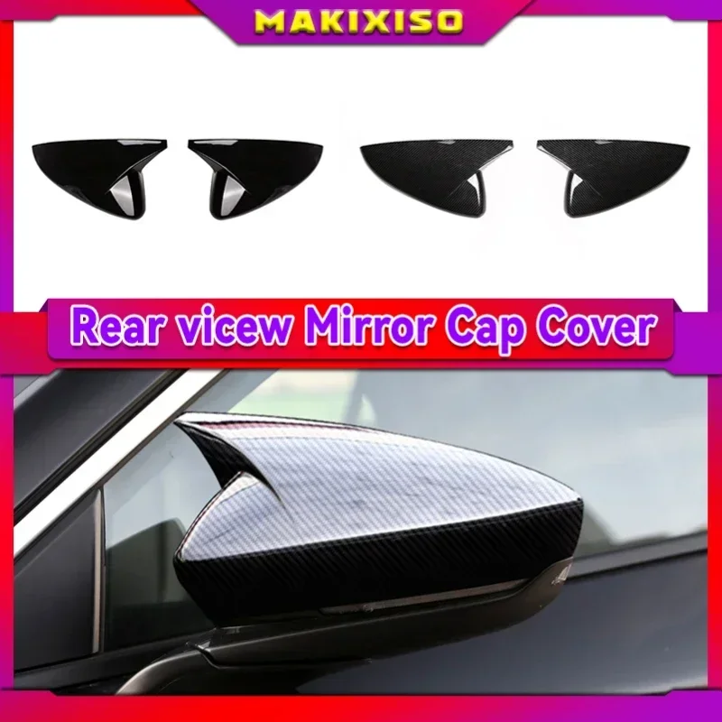 

For Mazda3 Mazda 3 axela 2019 2020 2021 carbon fiber Car Rear-view Mirror Covers Shell Rearview Mirror Edge Guards Cover