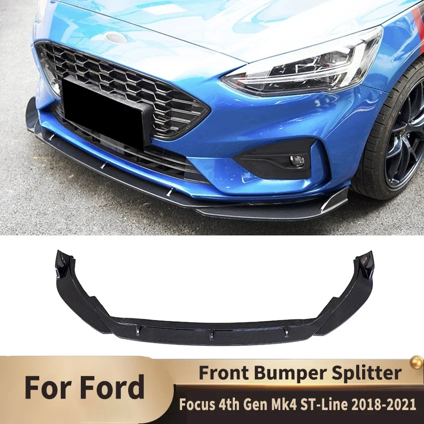 Front Bumper Diffuser Spoiler Body Kit Splitter for Ford Focus 4th Gen Mk4 ST-Line 2018 2019 2020 2021 New Arrivals Accessories