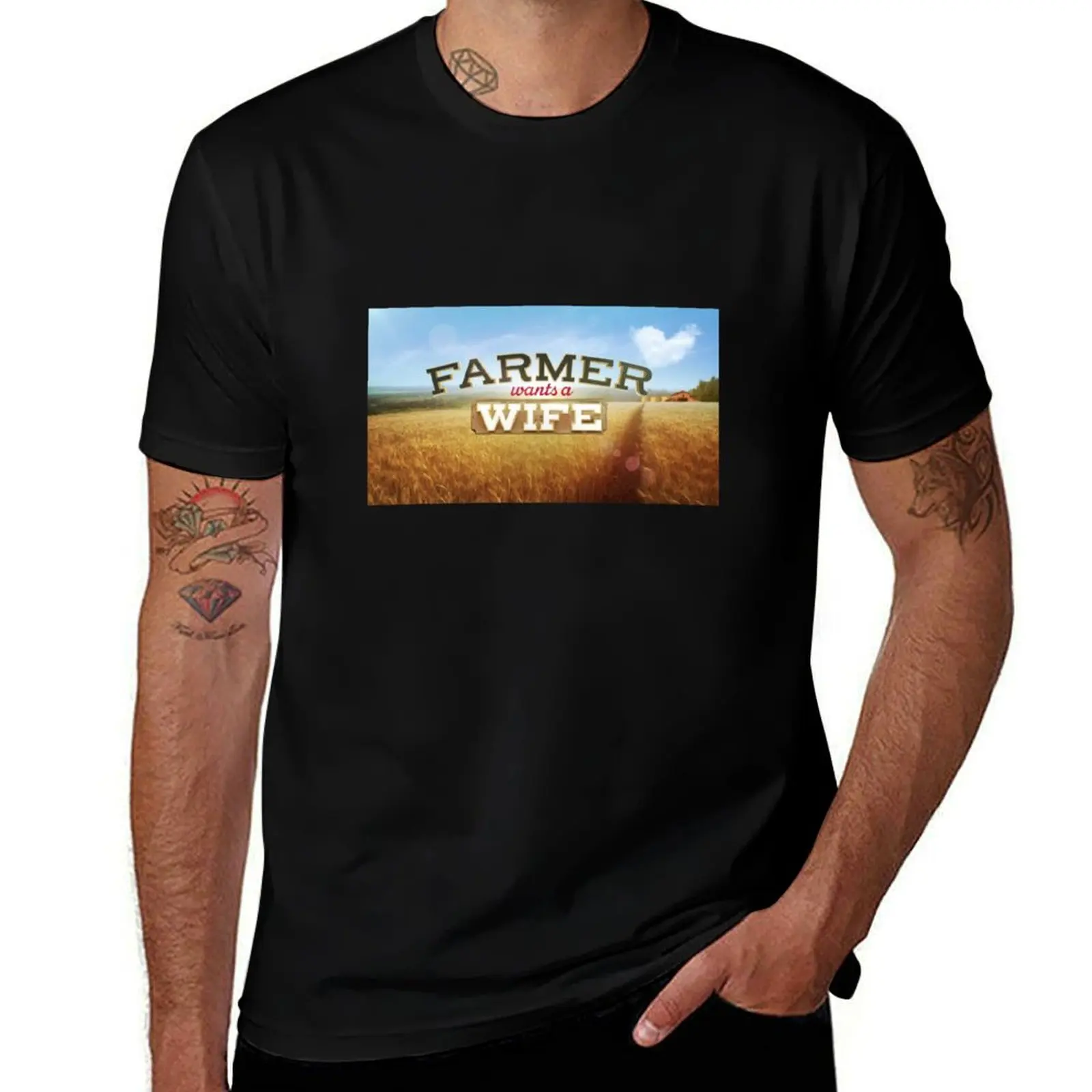 

Футболка Farmer Wants a Wife, милая одежда, летние топы, летняя одежда, рубашки для тренировок для мужчин