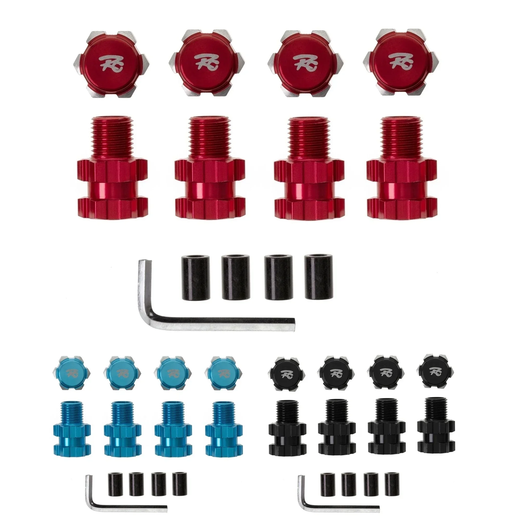GGRC Metal 17mm Splined Wheel Hex Hub Extended Adapter 8956 for 1/10 Traxxas MAXX RC Car Upgrade Parts