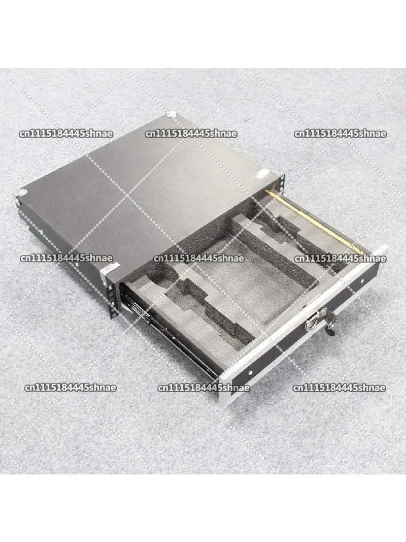 19 Inch 2U Drawer with Lock, Microphone Cabinet, Microphone Receiver Case.