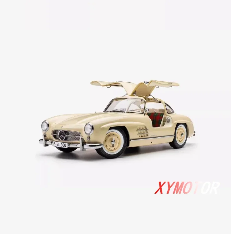 Schuco 1:12 For Mercedes 300SL limited edition 99 units Alloy Diecast Model Car Toys Gifts Hobby Display Collection Silver/Beige