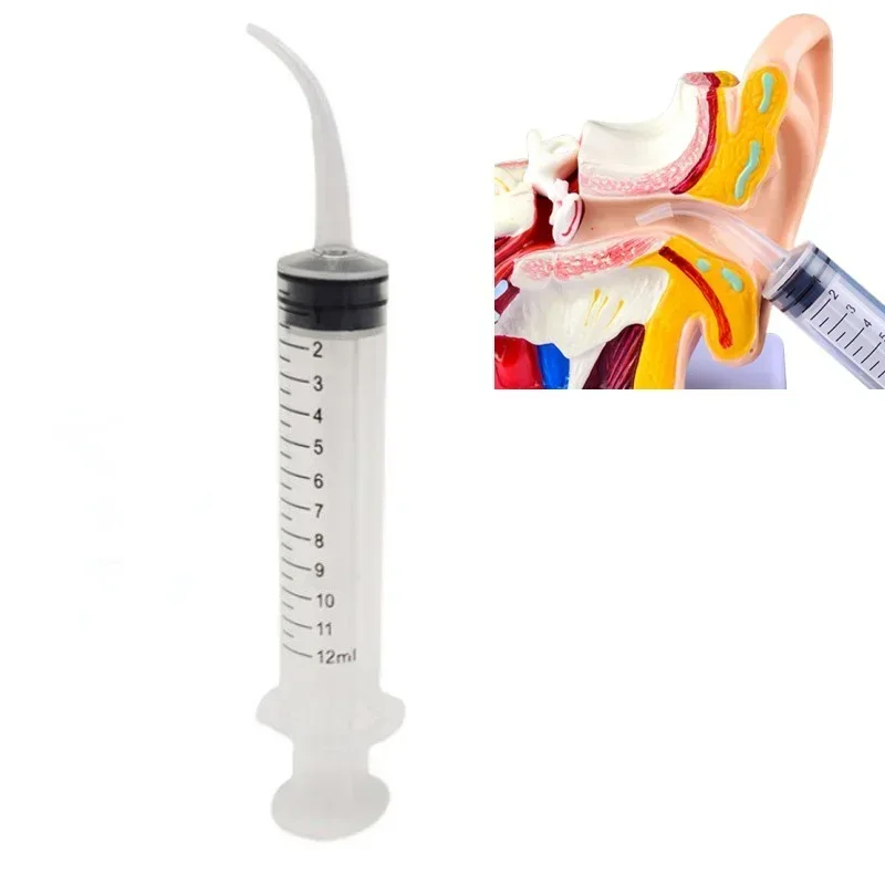 Ear Cleaner Irrigation Kit Ear Wax Removal Tool Water Washing Syringe Comfortable Unique 12ML Health Care