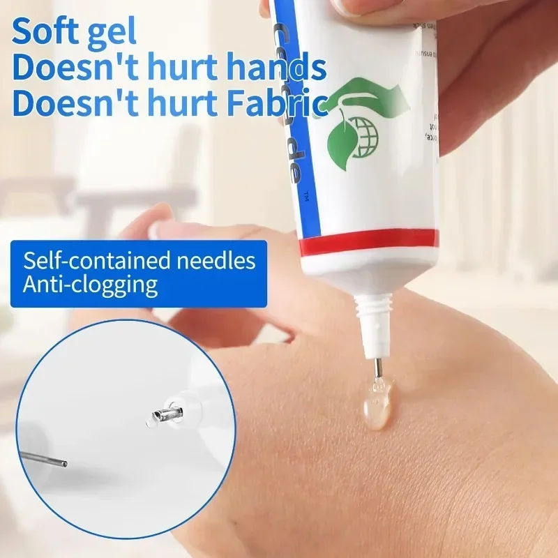 ZEXEF Multipurpose Strong Fabric Patching Glue Seam Adhesive Waterproof Agent Permanent Bonding Clothing Textiles Repair Tool