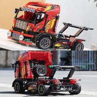 Technical Series City Cargo Race Truck Building Blocks High-Tech Heavy Tractor Model Bricks Assemble Toys For Kid Xmas Gift