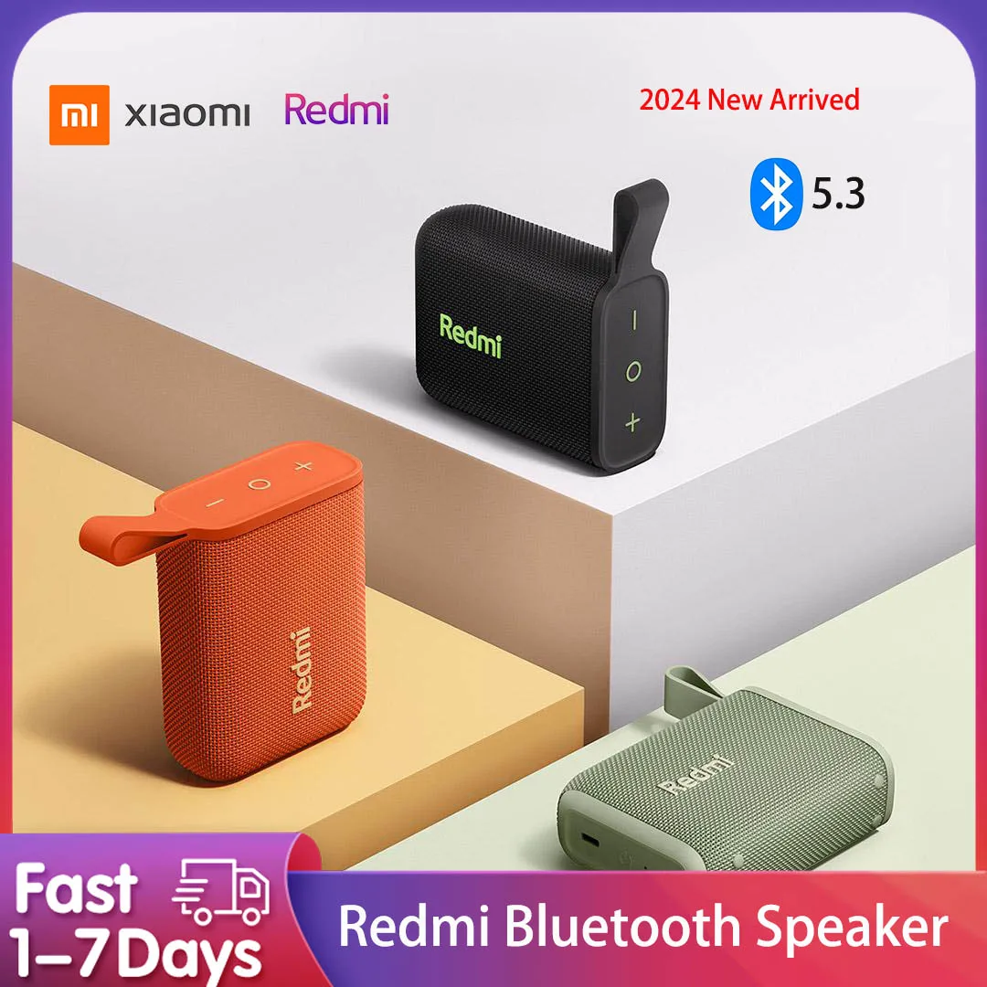 

2024 New Xiaomi Redmi Speaker Bluetooth 5.3 mini Portable TWS Wireless Speaker Outdoor Sound IP67 Waterproof App Smart Control