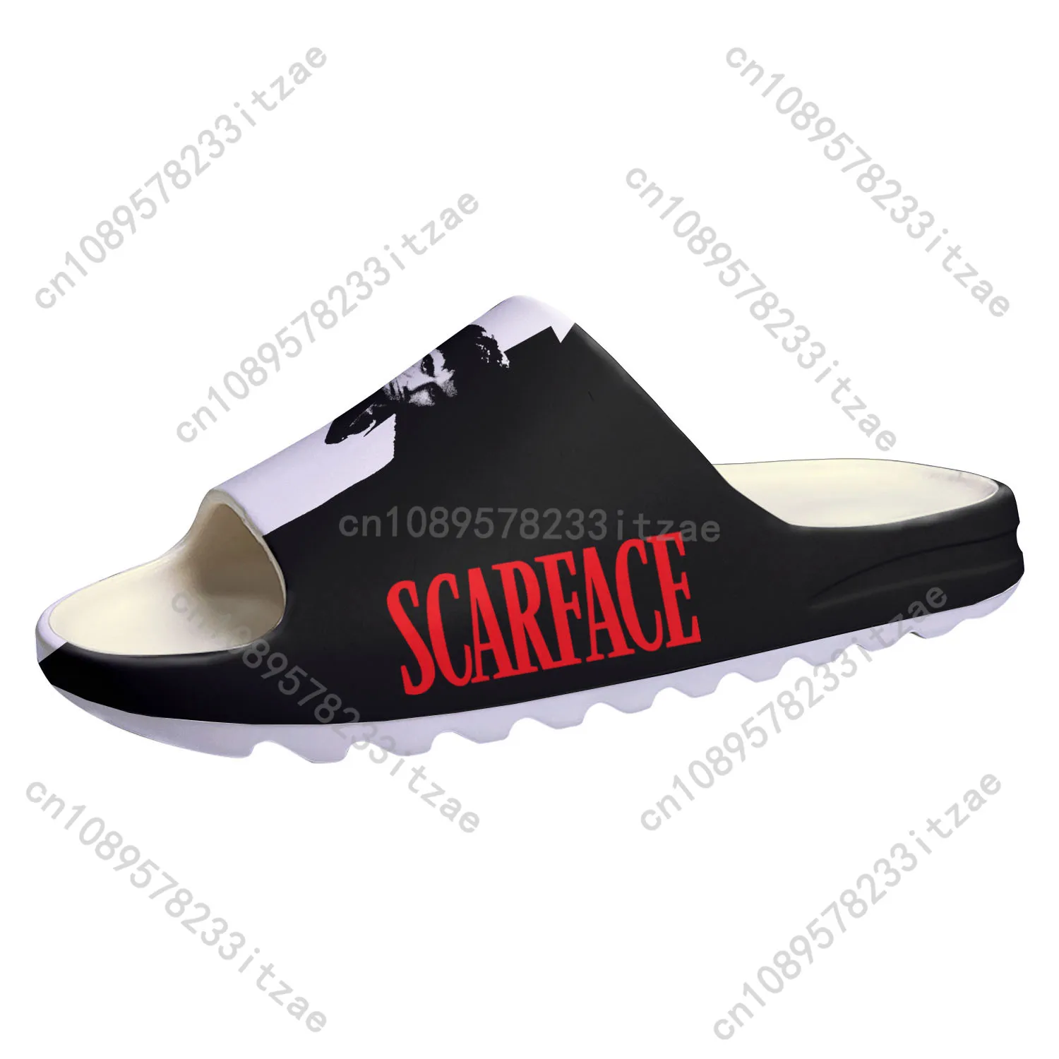 Scarface-chinelos macios para homens e mulheres, sandálias personalizadas, tamancos domésticos, Al Pacino, Step On Water Shoes, adolescente