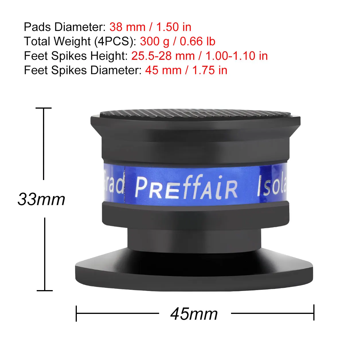 Picots de choc Audiophile, coussin d'amortissement à ressort, haut-parleur HIFI, Audio, amplificateur de CD, pieds d'isolation en ALUMINIUM, nouvelle mise à niveau