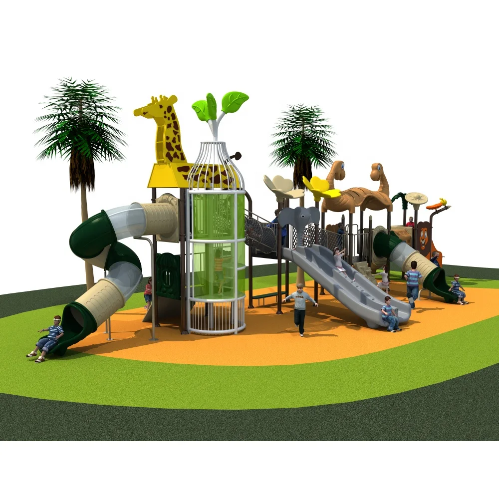 

Plastic Kids Play Set Fun Games Amusement Park Outdoor Playground For Sale