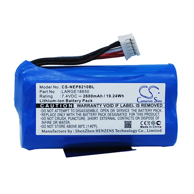 Cameron Sino 2600mAh Battery For Bancamiga AMP7000  8210   NEWPOS NEW8210  NEW 8210  LARGE18650