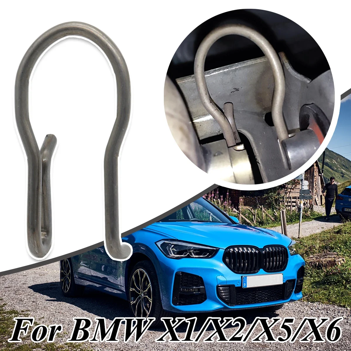 

Electronic Exhaust Actuator Flap Valve Spring For BMW 1 2 3 4 5 6 7 Series X5 X6 I8 18307620323 Clip Rattling Noise Fix Bow