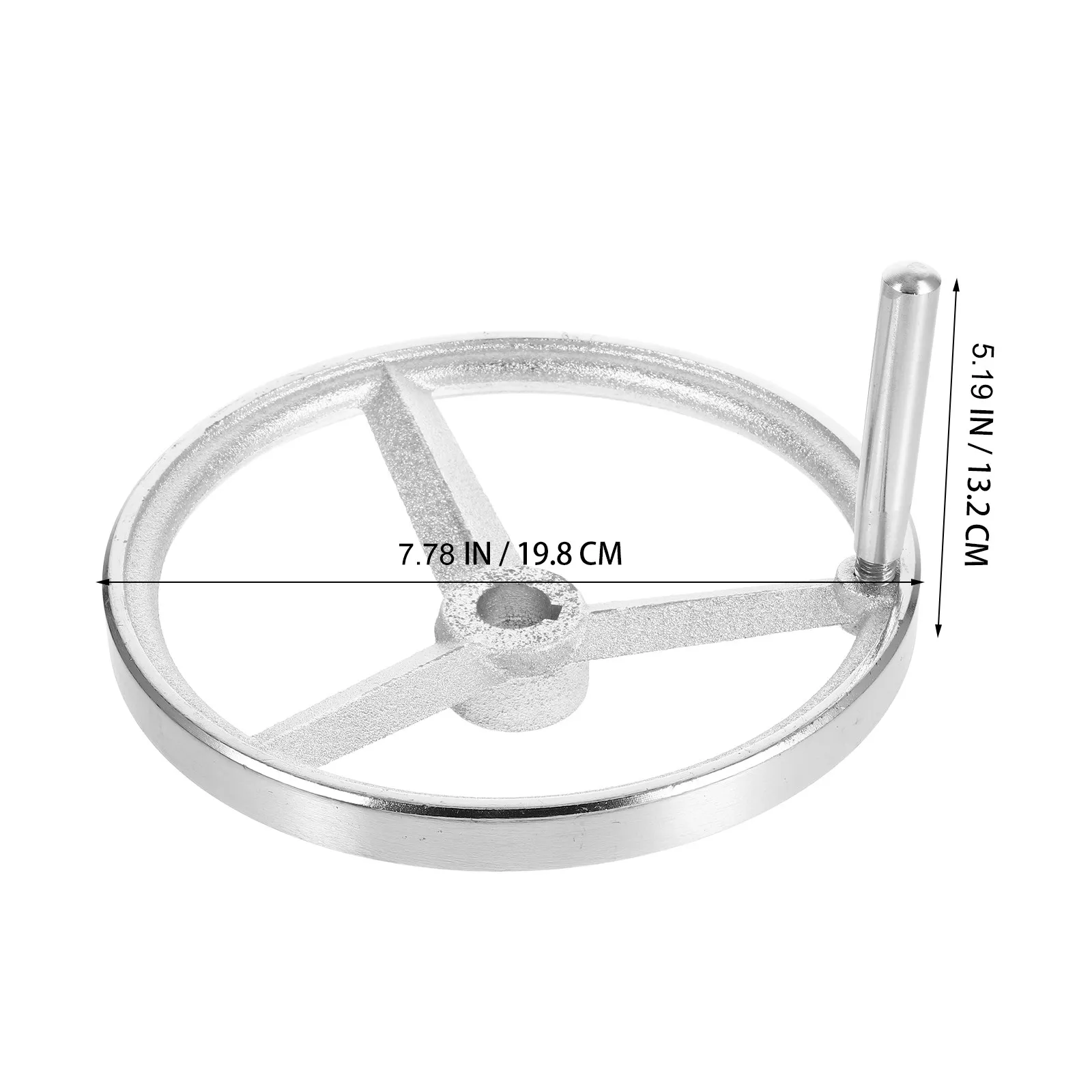 1Set Electroplated Handwheel Iron Revolving Hand Wheel for Milling Machine Lathe Replacement Detachable Round Mechanical Hand