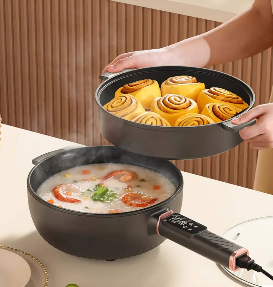 

Electric Wok Household Non-Stick Multi-Functional Cooking Pan Steaming Frying Electric Hot Pot