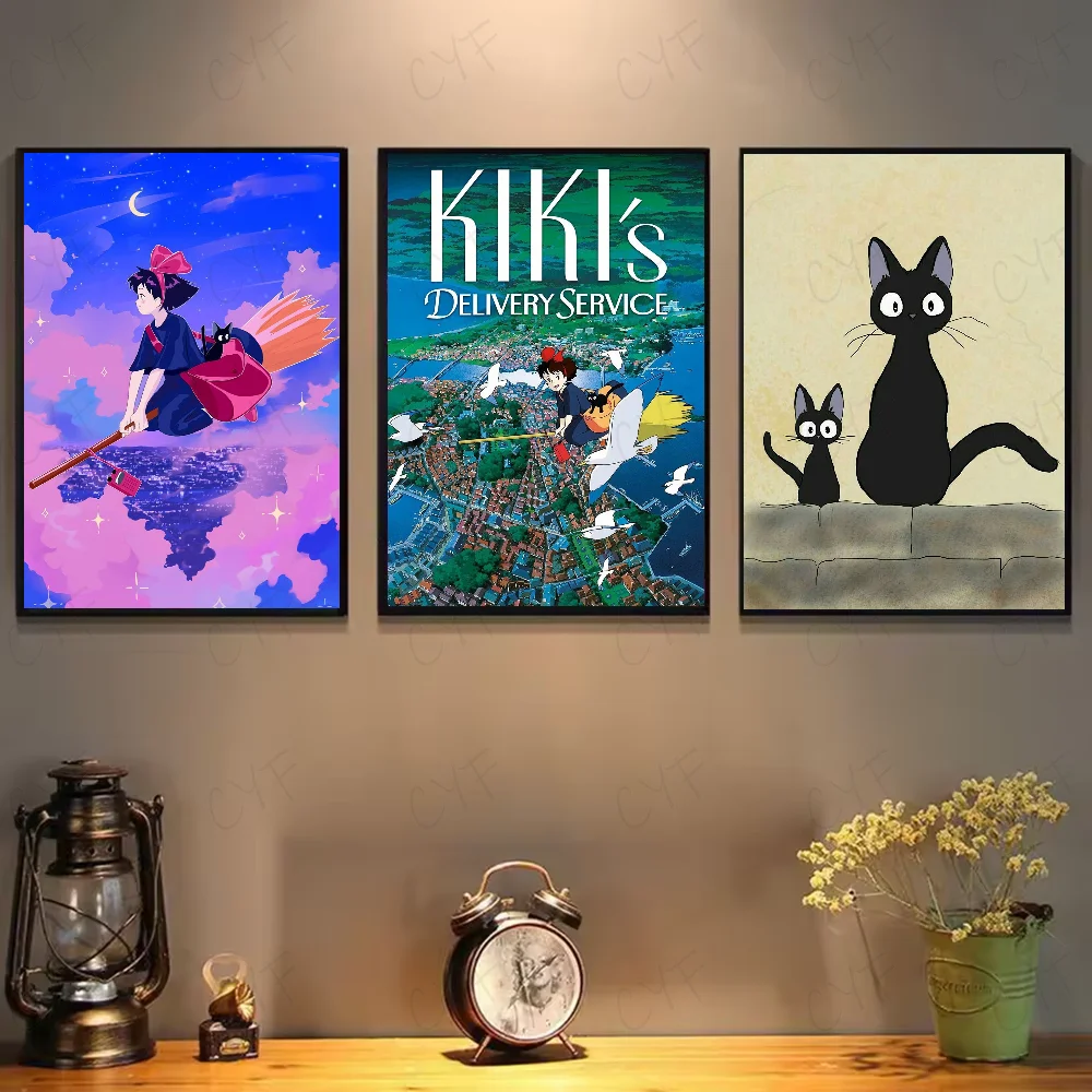K-Kikis D-Delivery S-Service Anime  Poster HD art sticky wall waterproof home living room bedroom bar aesthetic decoration - Image 2