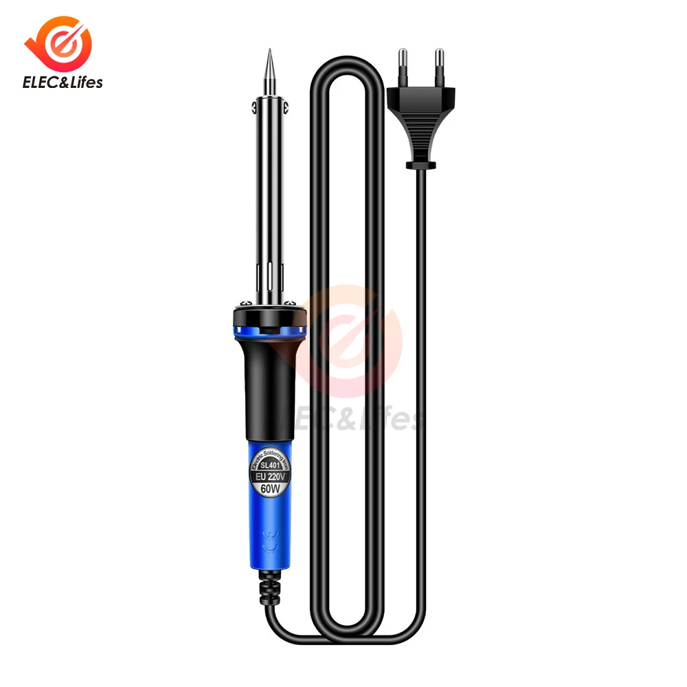 SL401 Electric Soldering Iron 60W US/EU Plug Tester Tin Tips Repair Welding Tools Rework Header Tool Solder Station
