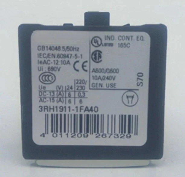 Brand New Orignial 3RH1911-1FA40 Auxiliary Contact Fast Delivery