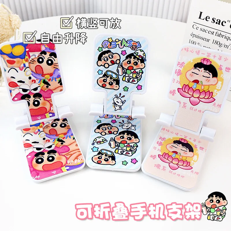 New Cute Crayon Shin-chan Desk Mobile Phone Holder Stand For IPhone IPad Adjustable Desktop Tablet Holder Table Cell Phone Stand