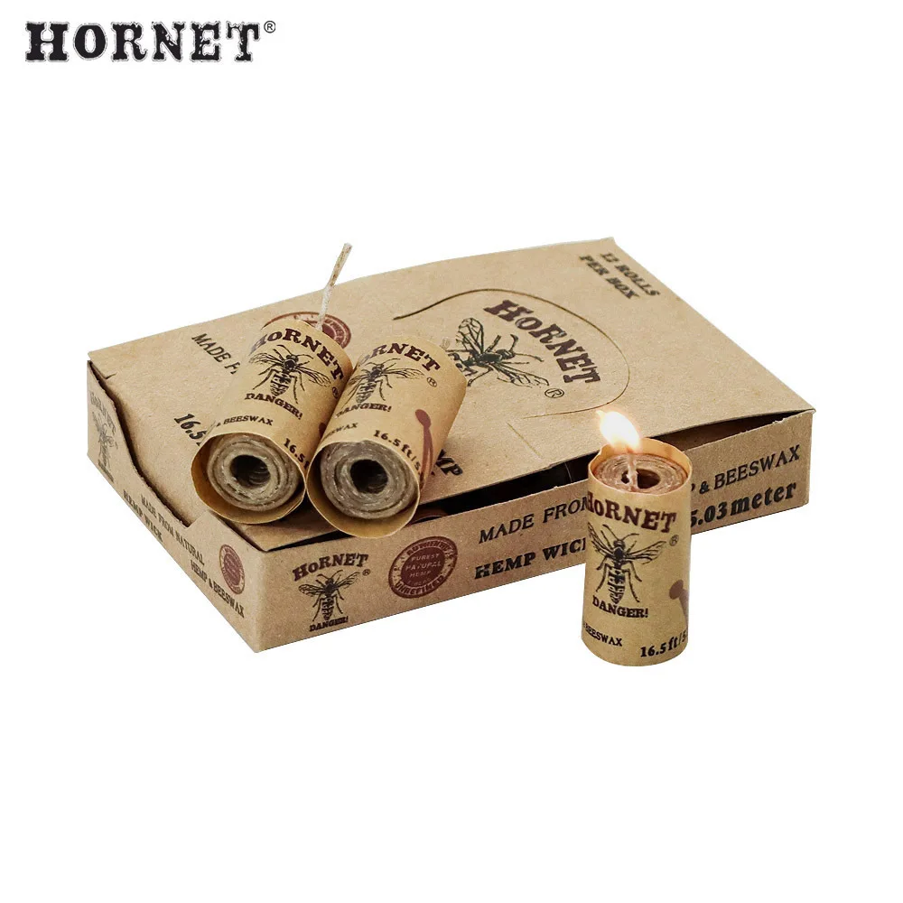 Wax rope hemp cotton rope pipe light wax rope display box WICK Wax rope smoking accessories