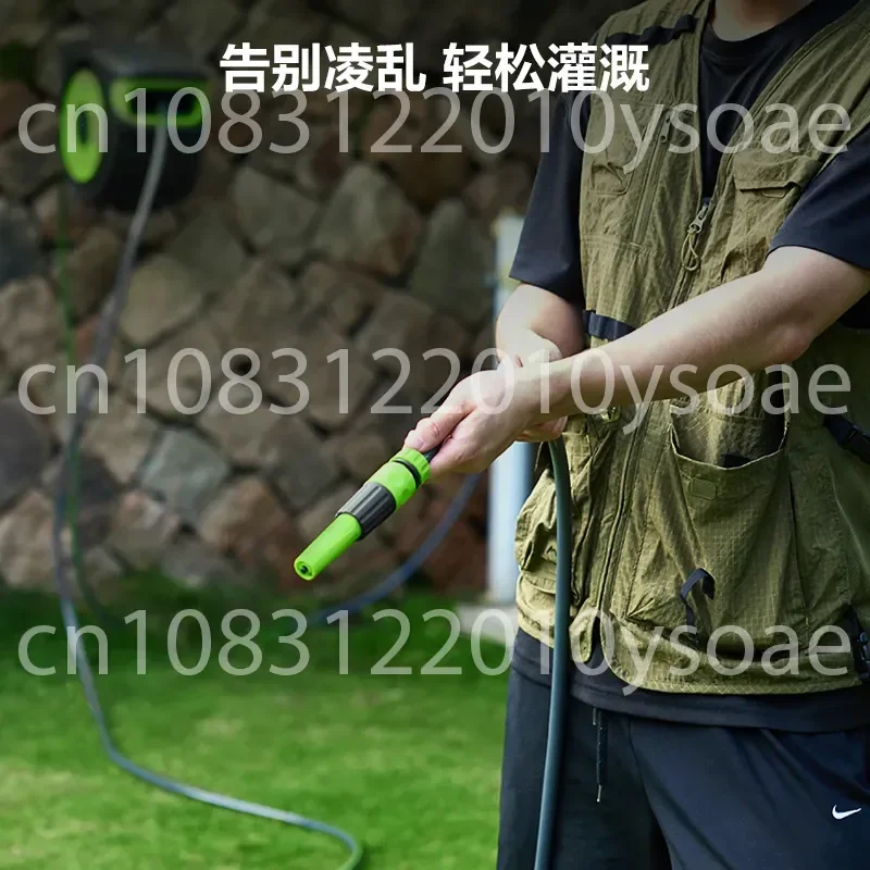 Automatic Recycling Water Pipe Watering Water Gun Garden Home Yard Car Wash Watering Artifact Telescopic Water Pipe Reel