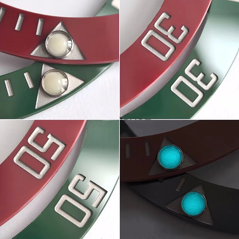 Watch Accessories SUB Series 116610 VS F Embedded Ceramic Bezel C-lean Steel Toothed Ring Fits for RLX SUB 16610 Watch