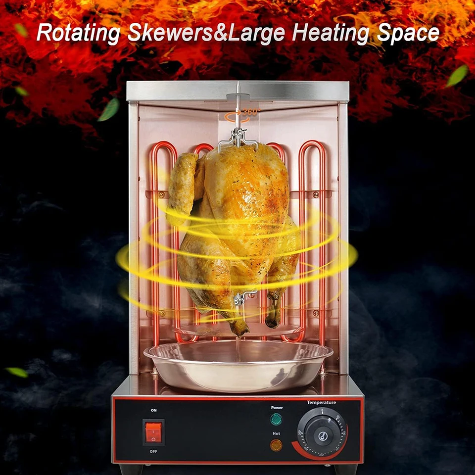 EB25 شواية شوارما الكهربائية - ماكينة شوارما الكهربائية العمودية كباب شواية الدوران المشواة فرن اللحوم اللاحم