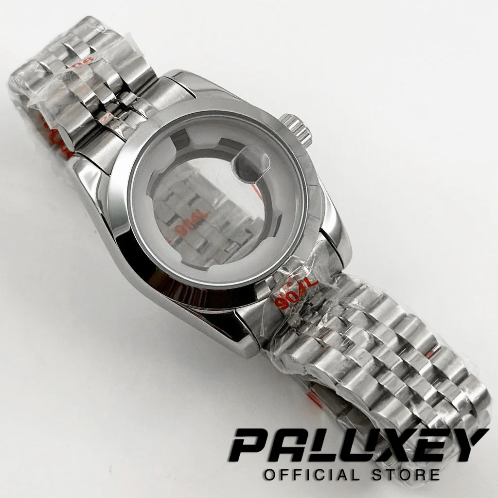 NH05 Silver 31MM Waterproof Sapphire Crystal Watch Case Stainless Steel Watch Case Ladies Women Watch for NH05 NH06 Movement - view 6