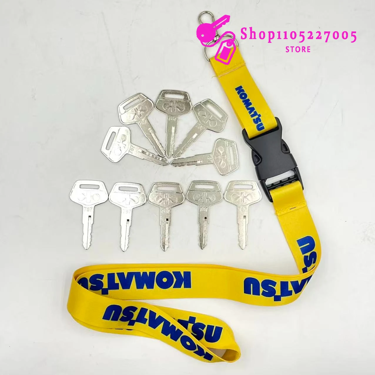 2/5/10PCS 787 Key for Komatsu - Heavy Equipment Key Ring 评论和价格