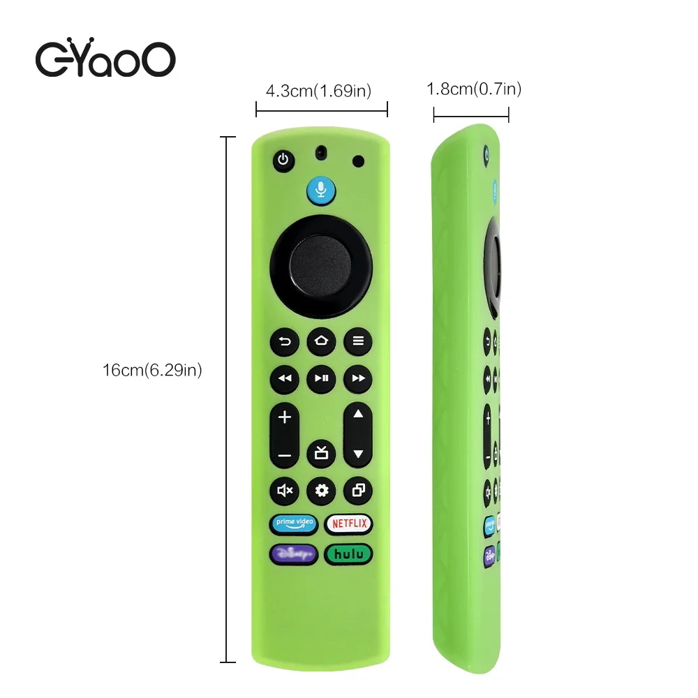 Housse de télécommande en Silicone pour Fire TV Stick 4K Max 2e génération Fire TV Omni Series, avec lanière qui brille dans la nuit