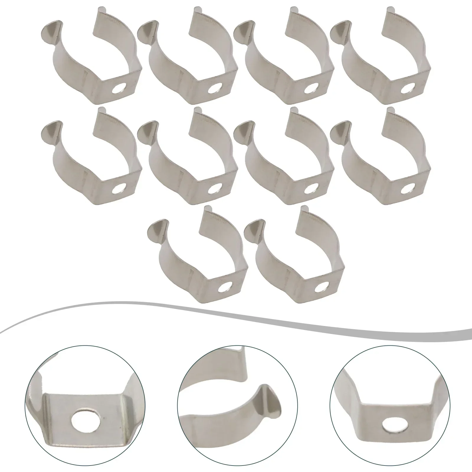10pcs Spring Terry Clips Stainless Steel Tool Storage Hangers For Garages Sheds Patios Cabinets Tool Spring Terry Clip 6-28mm