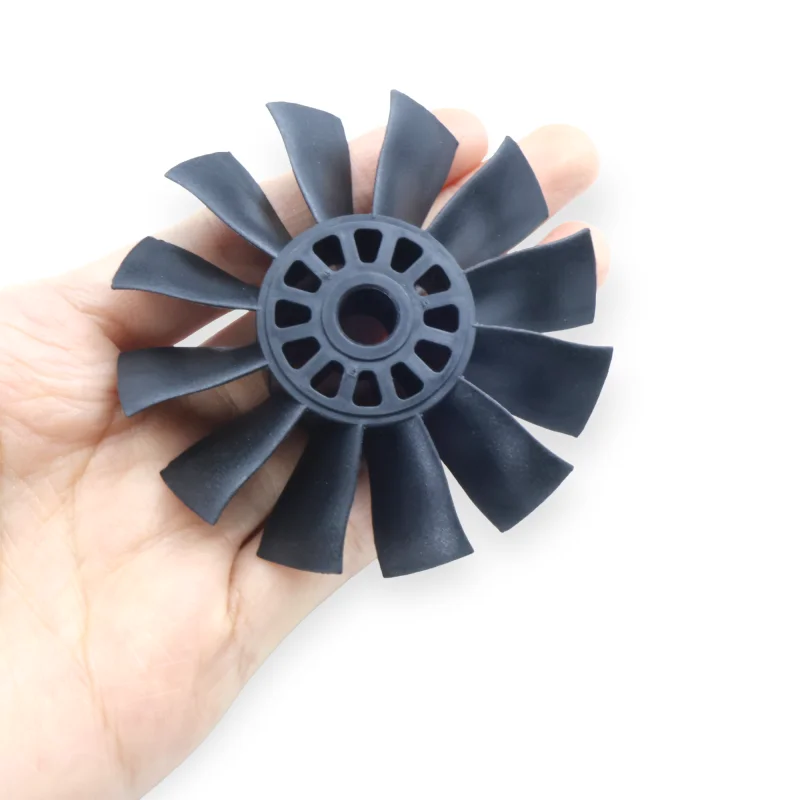 Excelente qualidade 1 peça captiva 70mm barril canalizado 12 lâminas ventilador canalizado terno para avião rc acessórios fabricante negócio direto