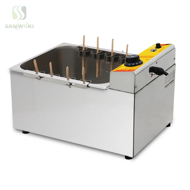 Automatic Cheese Hot dog Sticks Fryer 12L Large Capacity Commercial  Electric Deep Corn Dog Fryer Machine Snack machines