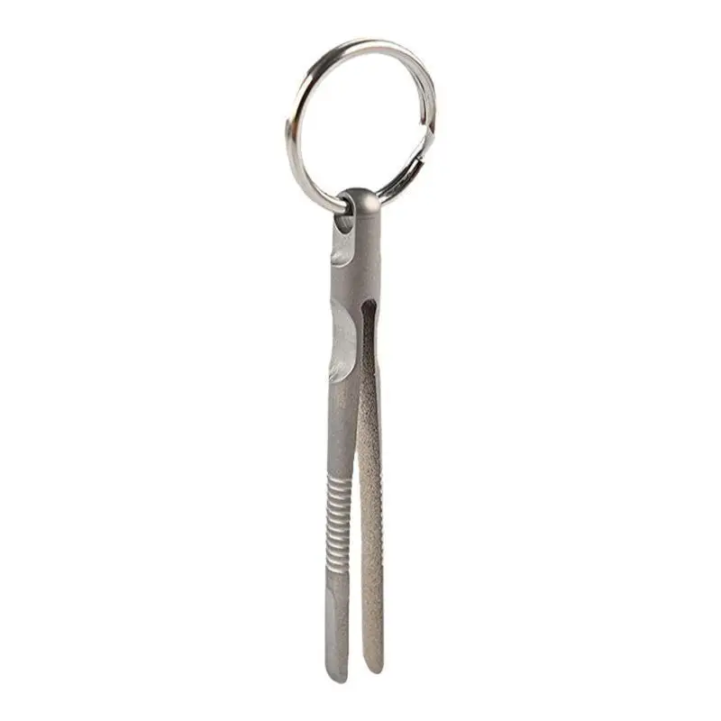 Portátil Titanium Alloy Pinças Mini Pinças Tc4 Edc Survival Tool ao ar Livre Camping Viagem Caminhadas