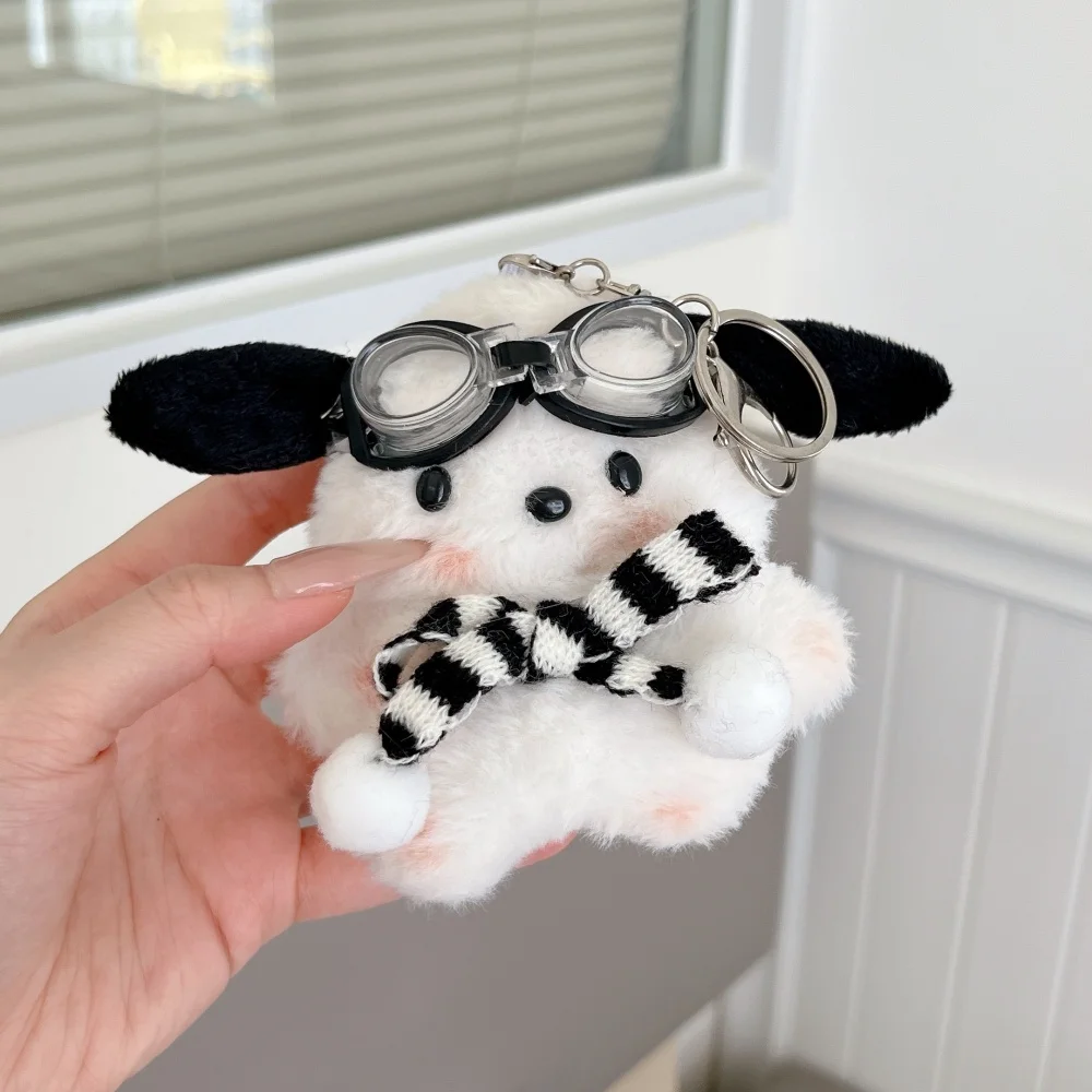 Cute Plush Sanrio Scarf Pochacco Earphone Cover For Apple Airpods 1 2 3 4 Pro 2 Pro 3 Fluffy Bluetooth Headset Protective Cover view 2