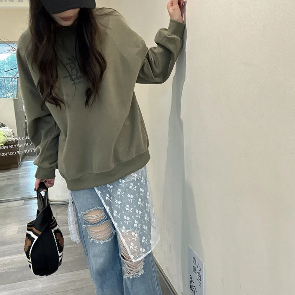 

Lace-up Harajuku Skirt Vintage Apron Lace Splicing Bandage Skirt Lace Layered Gauze Skirt Women