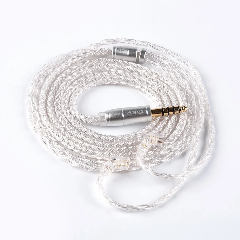 KBEAR 16-adriges, verbessertes, versilbertes, symmetrisches Kabel, 2,5/3,5/4,4 mm, kabelgebundener Kopfhörer, MMCX/QDC/2PIN-Anschluss für KZ KBEAR BL03 KS1 – Detail 20