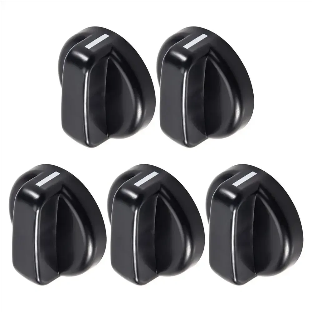 1/2/5Pcs General Gas Stove Cooker Control Knob Range Oven Plastic Handle Hob Knobs 8mm For Benchtop Burner