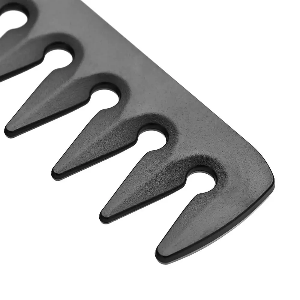 

Портативная складная карманная расческа 2 в 1, черная легкая карманная расческа для бороды, складные тонкие расчески с широкими зубьями для мужчин