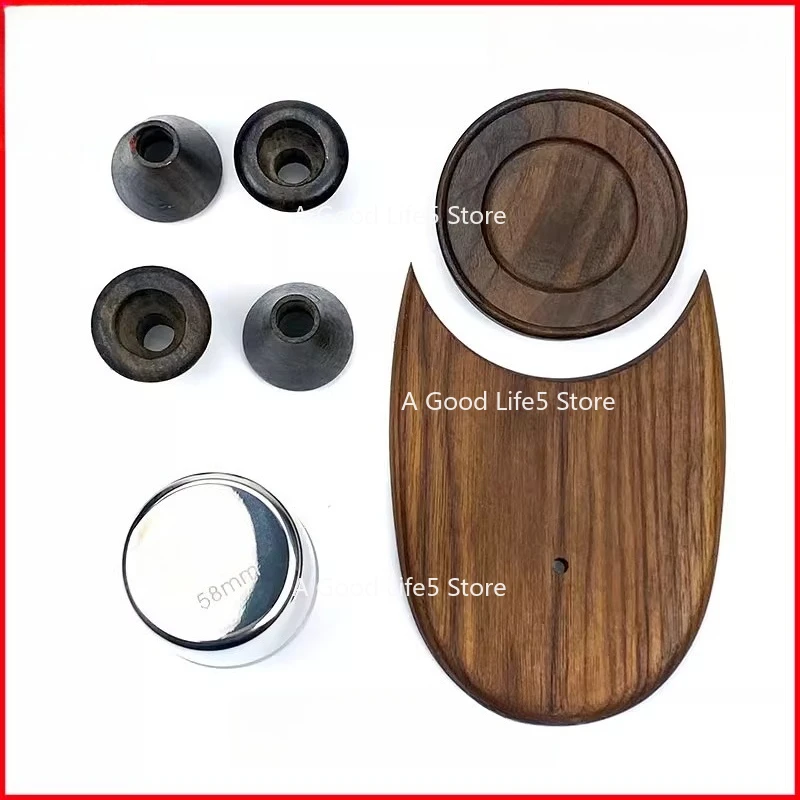 Black Walnut Powder Catcher for Niche Zero Italian Coffee Grinder Replacement Modified Parts