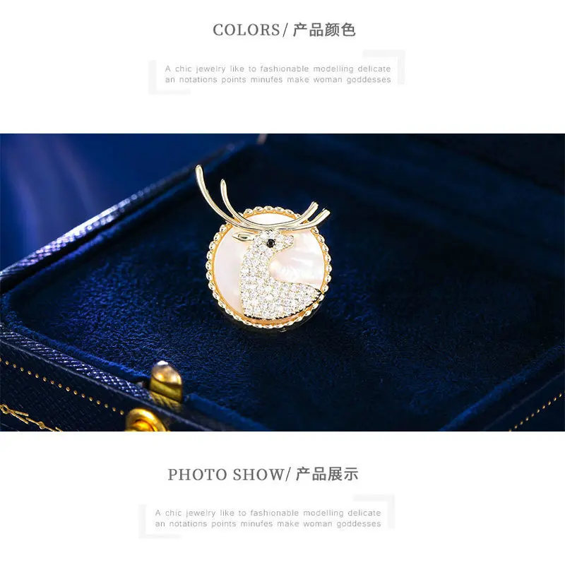 Высококачественные корсажи в нише и ретро-дизайне, элегантный олень, универсальные броши и аксессуары для пиджаков.