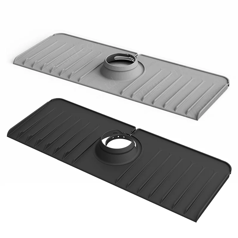 Faucet Mat, Faucet Handle Drip Catcher Tray, Flexible Sink Splash Guard Behind Faucet for Kitchen Counter, Bathroom