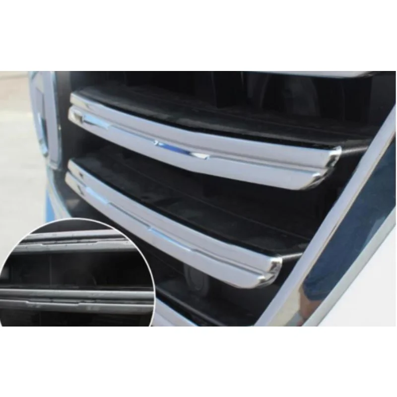 Car body styling cover protect detector ABS chrome trim Front up Grid Grill Grille 9pcs/Set For Mazda CX-5 CX5 2015 2016