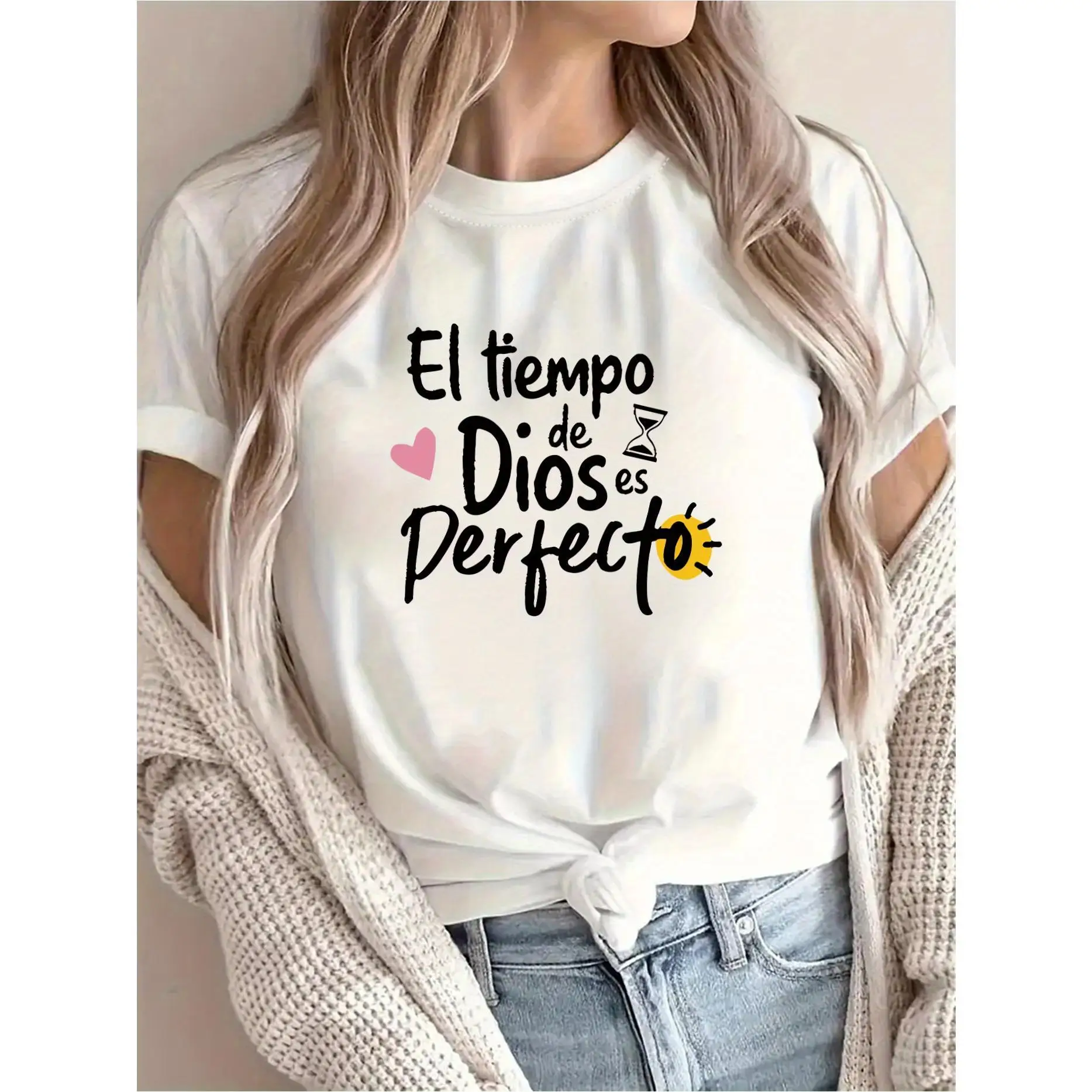 

New Unisex Christian T-Shirt, ''God's Timing Is Perfect'' Religious Tee, Inspiring Faith Gift, Church Group Apparel Top