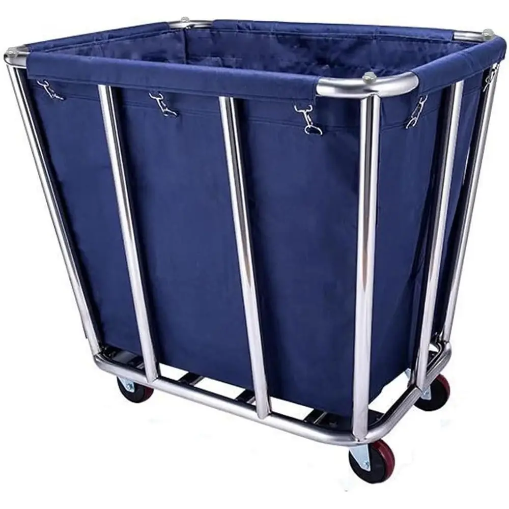 

Промышленная тележка для белья на 10 корзин для эффективной транспортировки в отелях и больницах