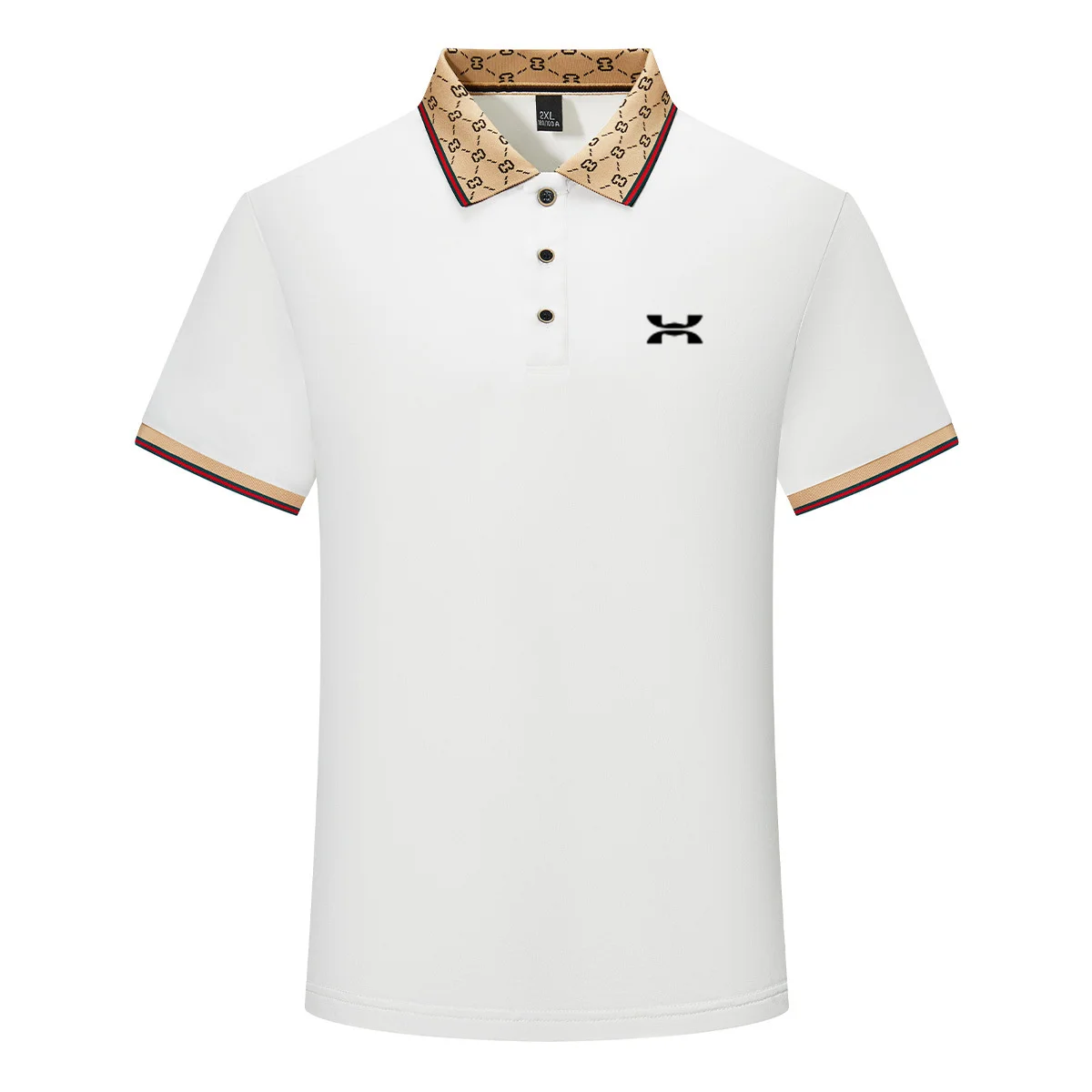 New design Golf shirt Luxury high-end jacquard collar Lapel collar T-shirts breathable Business Casual top for men's summer wear