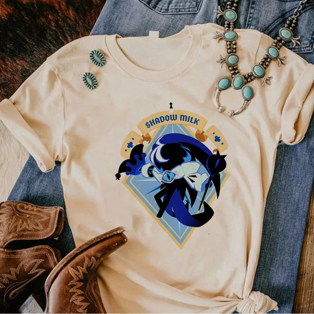 Shadow Milk Cookie T Shirt Men Women Cartoon Harajuku Short Sleeve T-shirt Anime Harajuku Streetwear Unisex Tees Streetwear