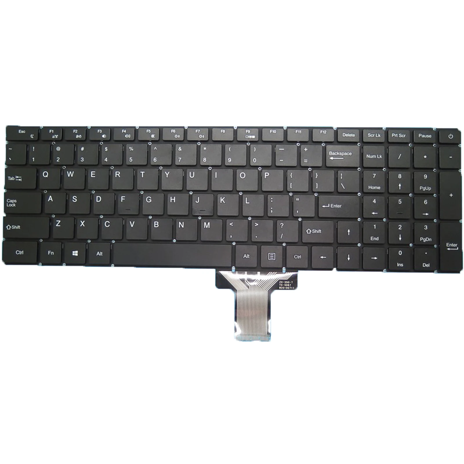 

US Layout for PN ZX-350-7 X-350-7 W20190711 JL-0042-B YX-5067 Laptop Keyboard
