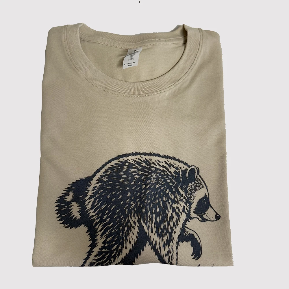 Retro Jimothy Raccoon Graphic T-Shirt Vintage Short Sleeve Funny Quotes Hippie Style Cute Raccoon Lover Top for Women And Men
