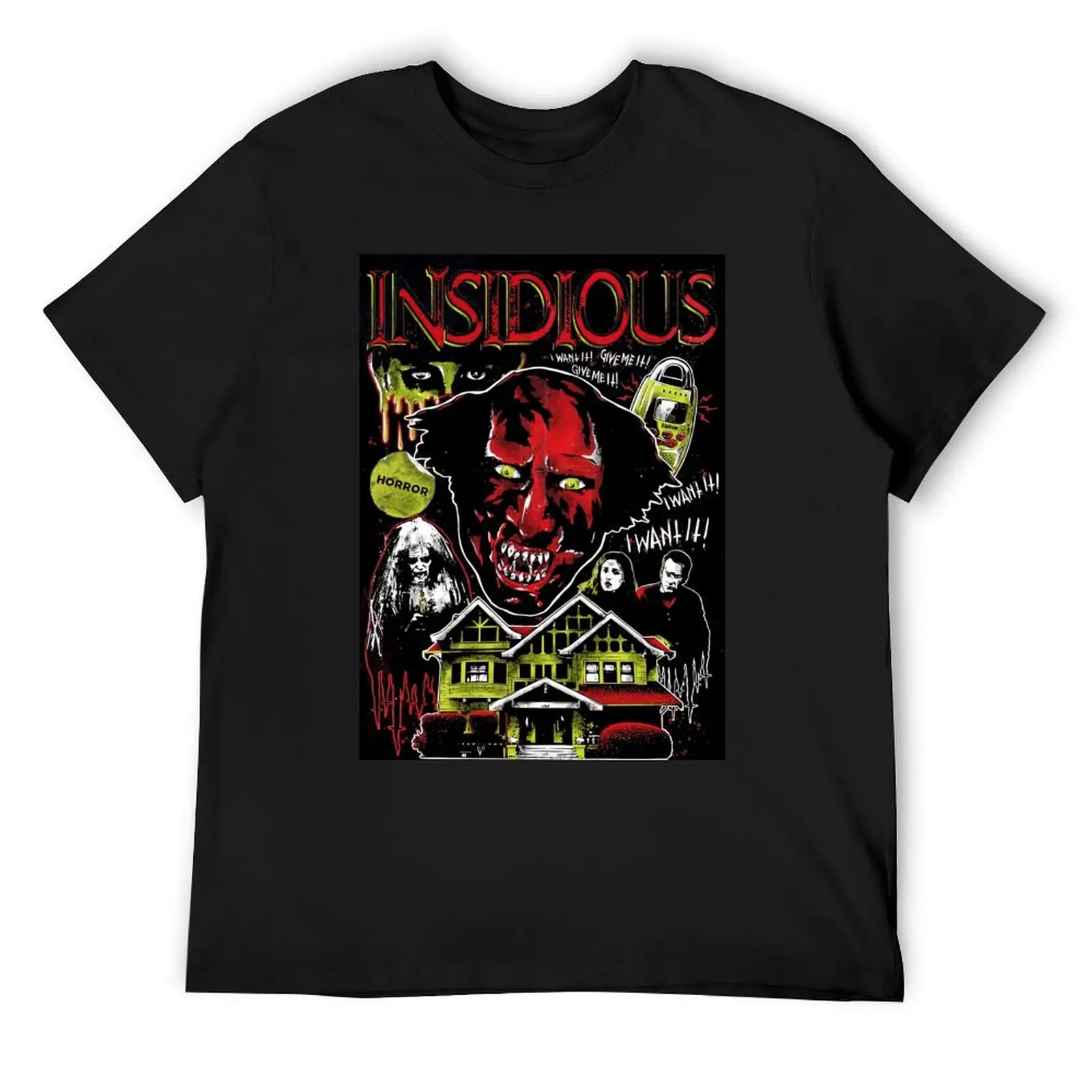 Insidious Movie horrified T-Shirt summer tops blue archive mens graphic t-shirts hip hop