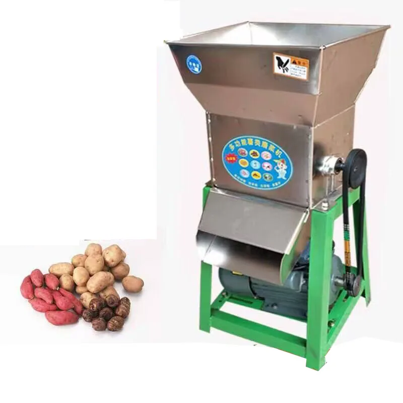 800KG/H Stainless Steel Wet Starch Grinder Electric Sweet Potato Refiner Apple Banana Fruit Crusher Machine